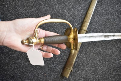 Lot 163 - A 1796 PATTERN INFANTRY OFFICER'S SWORD