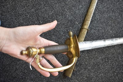 Lot 163 - A 1796 PATTERN INFANTRY OFFICER'S SWORD