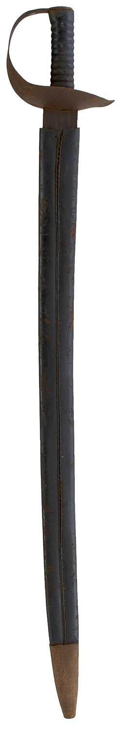 Lot 220 - A LARGE 19TH CENTURY NAVAL BOARDING CUTLASS