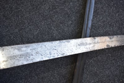 Lot 220 - A LARGE 19TH CENTURY NAVAL BOARDING CUTLASS