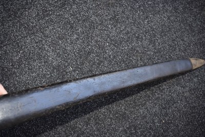 Lot 220 - A LARGE 19TH CENTURY NAVAL BOARDING CUTLASS