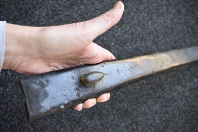 Lot 220 - A LARGE 19TH CENTURY NAVAL BOARDING CUTLASS
