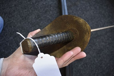 Lot 220 - A LARGE 19TH CENTURY NAVAL BOARDING CUTLASS