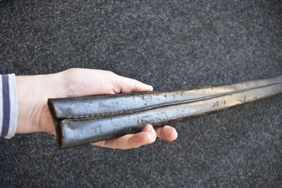 Lot 220 - A LARGE 19TH CENTURY NAVAL BOARDING CUTLASS