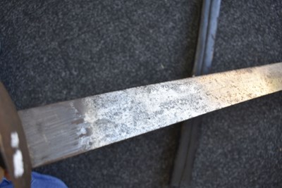 Lot 220 - A LARGE 19TH CENTURY NAVAL BOARDING CUTLASS