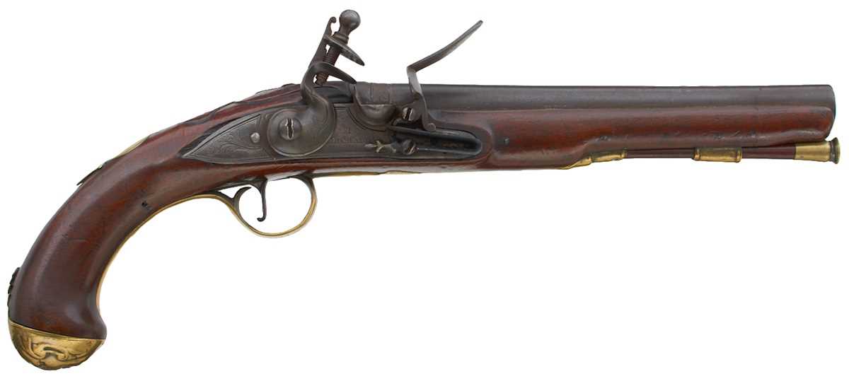 Lot 315 - A 22-BORE FLINTLOCK HOLSTER OR COACHING PISTOL BY THOMAS RICHARDS