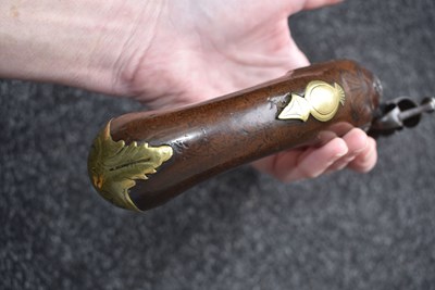 Lot 315 - A 22-BORE FLINTLOCK HOLSTER OR COACHING PISTOL BY THOMAS RICHARDS