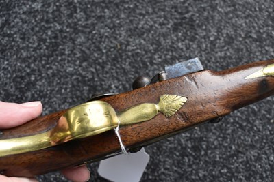 Lot 315 - A 22-BORE FLINTLOCK HOLSTER OR COACHING PISTOL BY THOMAS RICHARDS