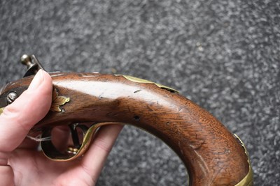 Lot 315 - A 22-BORE FLINTLOCK HOLSTER OR COACHING PISTOL BY THOMAS RICHARDS