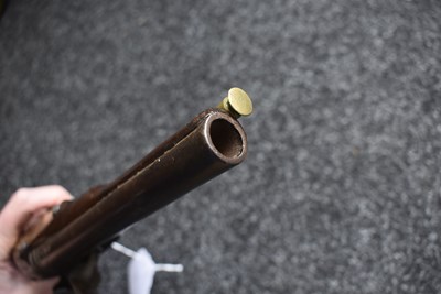 Lot 315 - A 22-BORE FLINTLOCK HOLSTER OR COACHING PISTOL BY THOMAS RICHARDS