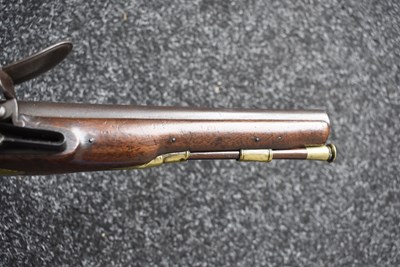 Lot 315 - A 22-BORE FLINTLOCK HOLSTER OR COACHING PISTOL BY THOMAS RICHARDS