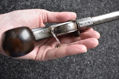 Lot 318 - A 54-BORE LARGE SIZED FLINTLOCK TAP ACTION OVERCOAT PISTOLBY KETLAND & CO