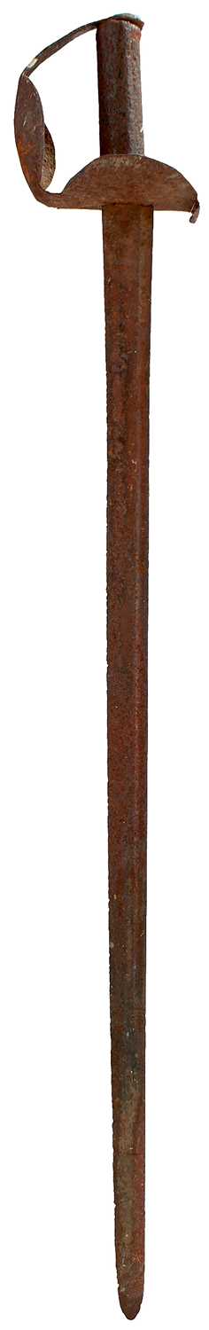 Lot 222 - AN 18TH CENTURY NAVAL BOARDING CUTLASS