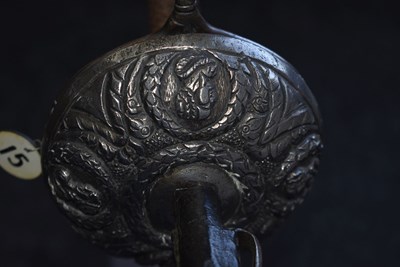 Lot 16 - A FINE 17TH CENTURY ENGLISH DISH-HILT RAPIER