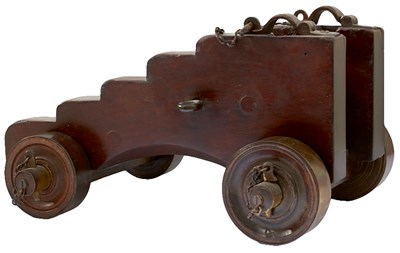 Lot A 19TH CENTURY SIGNAL CANNON CARRIAGE