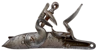 Lot AN EAST INDIA COMPANY WINDUS PATTERN MUSKET LOCK