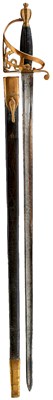 Lot A GEORGIAN NAVAL OR MARINE OFFICER'S SPADROON