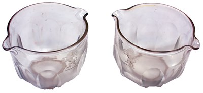 Lot A PAIR OF 19TH CENTURY EAST INDIA COMPANY WINE GLASS RINSERS