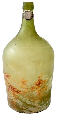Lot OF AMERICAN INTEREST: A 19TH CENTURY LARGE GLASS BOTTLE FROM THE WRECK OF THE SULTAN
