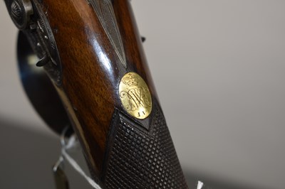 Lot 377 - OF ROYAL INTEREST: WILLIAM THE FOURTH’S DOUBLE BARRELLED 20-BORE COMBINATION RIFLE AND SPORTING GUN BY TANNER OF HANNOVER