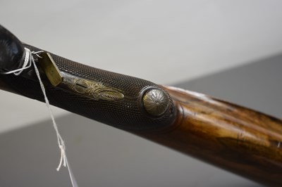 Lot 377 - OF ROYAL INTEREST: WILLIAM THE FOURTH’S DOUBLE BARRELLED 20-BORE COMBINATION RIFLE AND SPORTING GUN BY TANNER OF HANNOVER