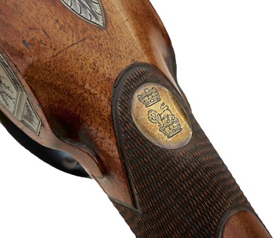 Lot 376 - OF ROYAL INTEREST: A 22-BORE COMBINATION FLINTLOCK SPORTING GUN AND RIFLE BY CRAUSE OF HERZBERG