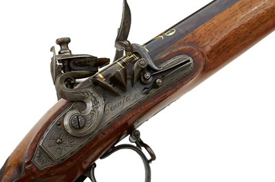 Lot 376 - OF ROYAL INTEREST: A 22-BORE COMBINATION FLINTLOCK SPORTING GUN AND RIFLE BY CRAUSE OF HERZBERG
