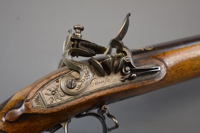 Lot 376 - OF ROYAL INTEREST: A 22-BORE COMBINATION FLINTLOCK SPORTING GUN AND RIFLE BY CRAUSE OF HERZBERG