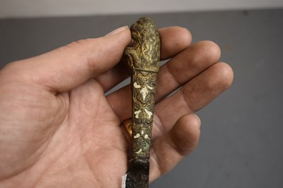 Lot 886 - AN ELIZABETHAN KNIFE